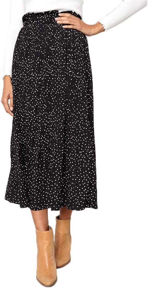 Ruffled ultra-long wide-leg skirt