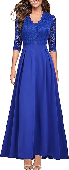 Lace retro formal bridesmaid dress