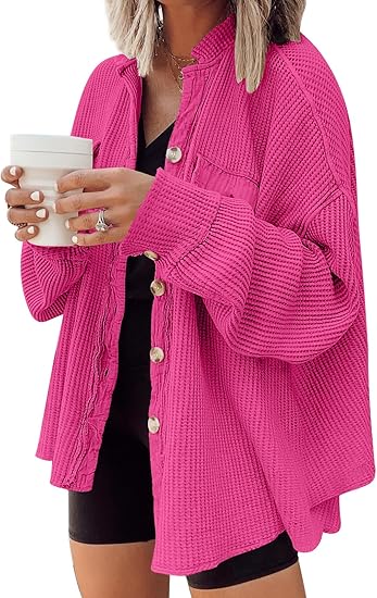 Winter waffle knit clothing