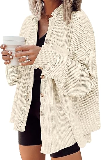 Winter waffle knit clothing