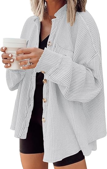 Winter waffle knit clothing