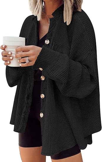 Winter waffle knit clothing