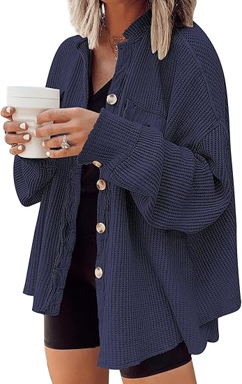 Winter waffle knit clothing